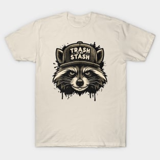 Live Fast Eat Trash Do Crime - Funny Raccoon Gangster Graffiti T-Shirt